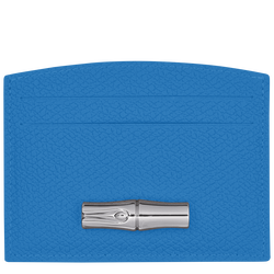Roseau Card holder , Cobalt - Leather