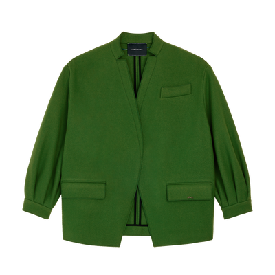 Veste , Drap de laine - Matcha
