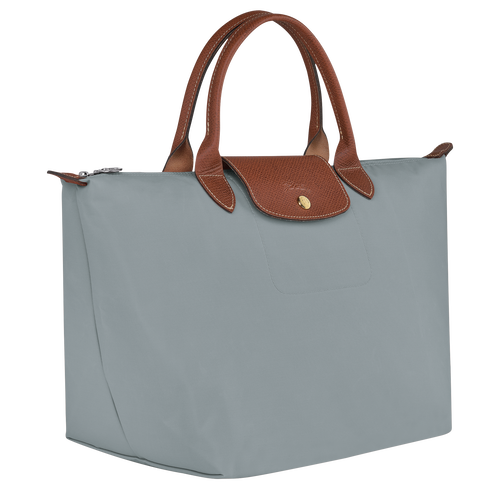 Le Pliage Original M Handbag , Steel - Recycled canvas - View 3 of 7