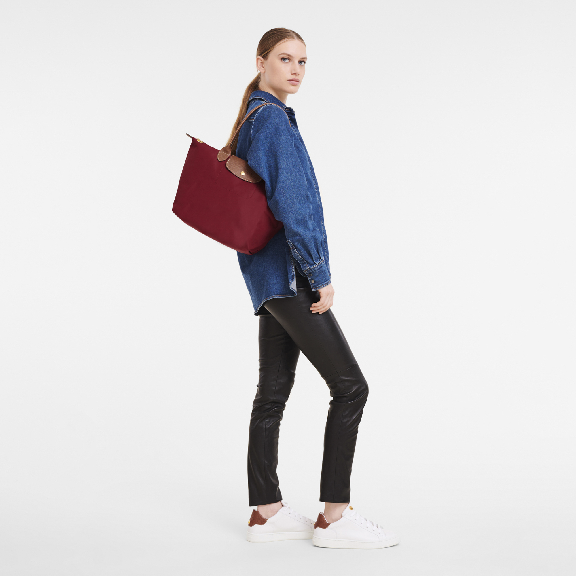 Kelder Lam Tegenover Le Pliage Original Schoudertas M Rood - Gerecycled canvas (L2605089P59) |  Longchamp NL