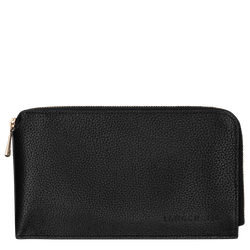Le Foulonn&eacute; Pouch , Black - Leather