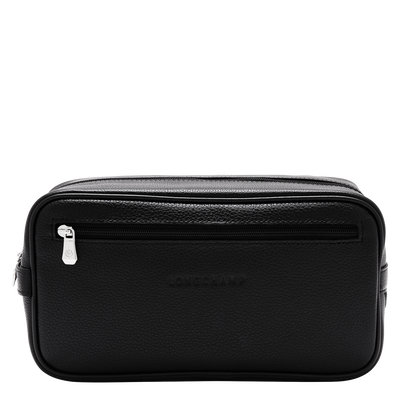 Le Foulonn&eacute; Toiletry case , Black - Leather