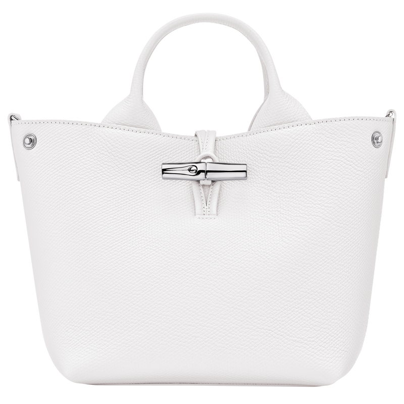 Handtasche S Le Roseau , Leder - Weiss  - Ansicht 5 von 6