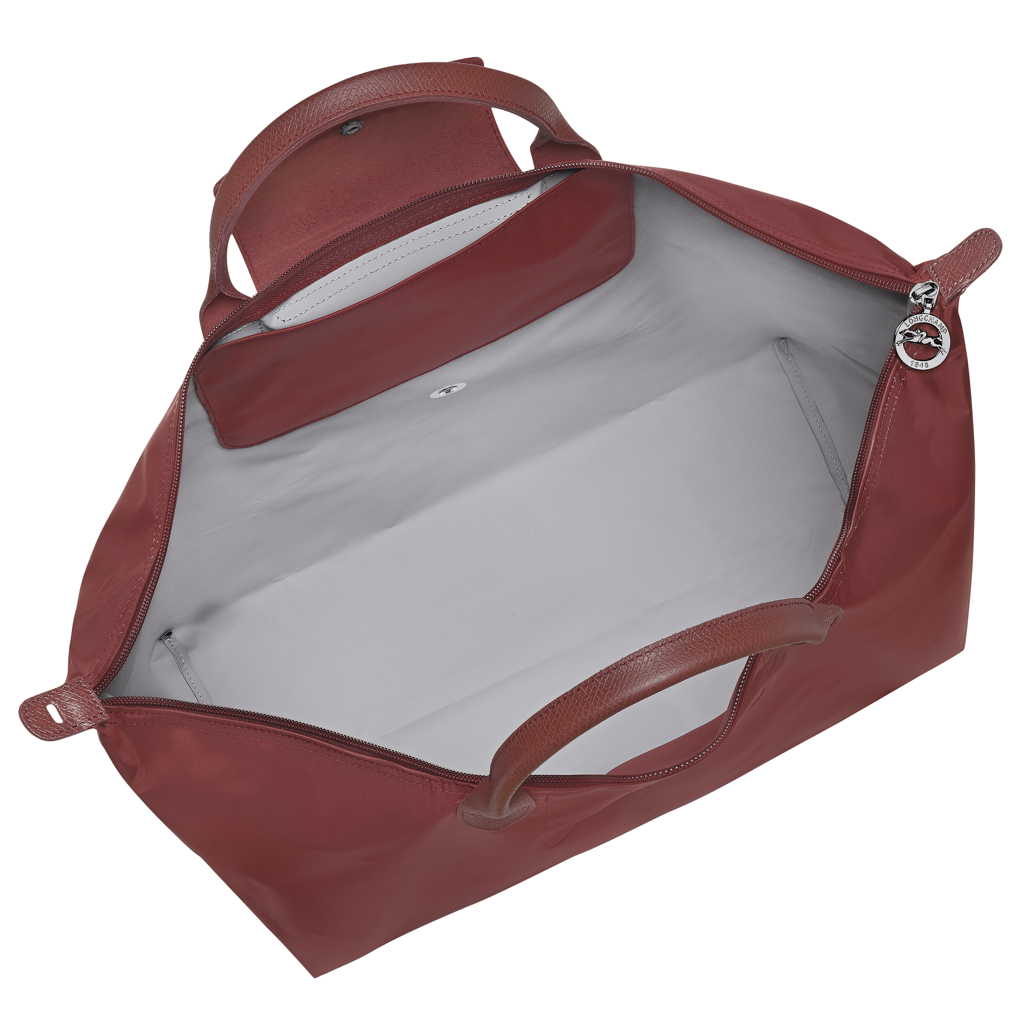 Le Pliage One L Travel bag Burgundy - Recycled canvas | Longchamp US Le Pliage One L Travel bag Burgundy - Recycled canvas | Longchamp US