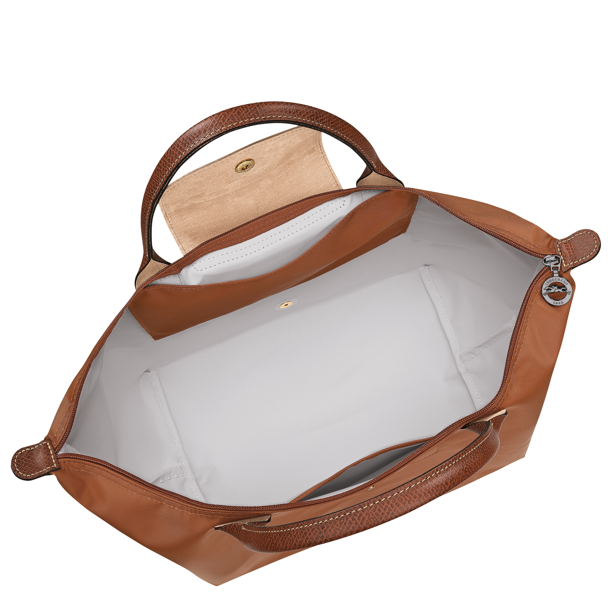 Le Pliage Original M Handbag Cognac - Recycled canvas | Longchamp US Le Pliage Original M Handbag Cognac - Recycled canvas | Longchamp US