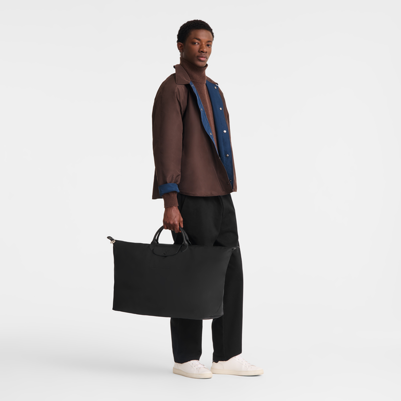 Le Pliage One XL Travel bag , Black - Recycled canvas  - View 2 of  7