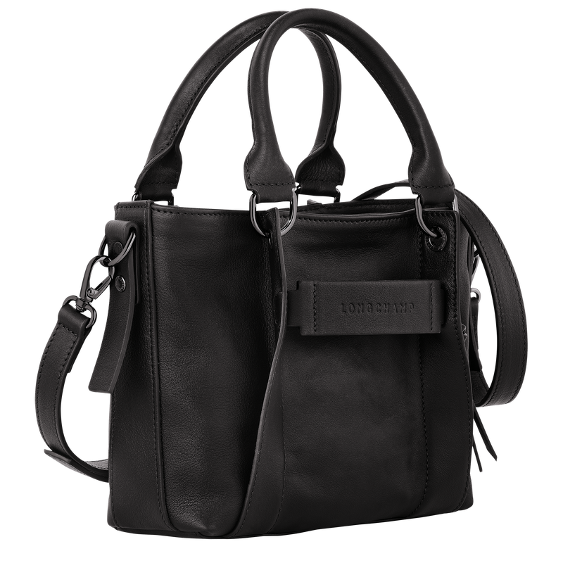 Longchamp 3D S Handbag , Black - Leather  - View 3 of  6