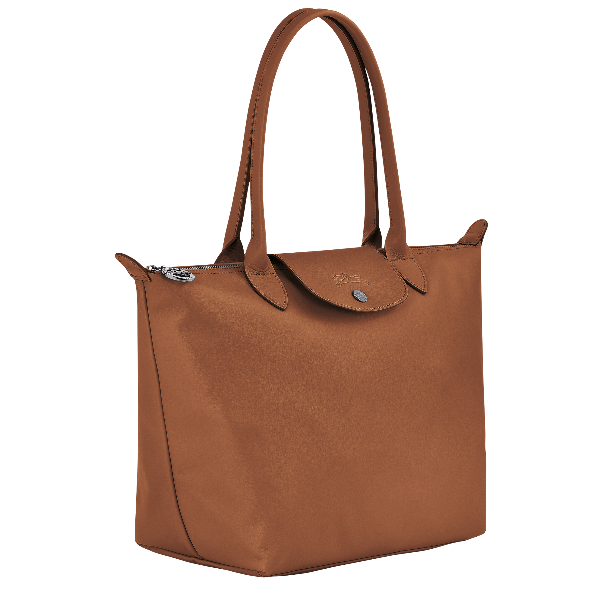 Shopper M Le Pliage Xtra Leder - Cognac | Longchamp DE