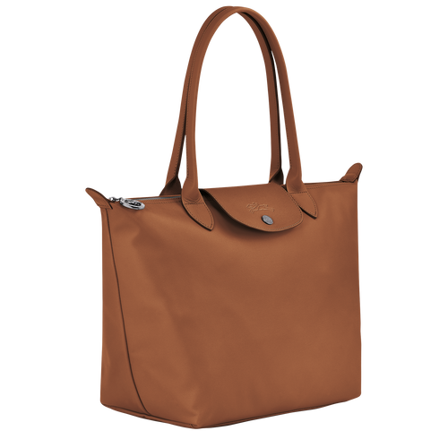 Le Pliage Xtra Shopper M , Cognac - Leder - Weergave 3 van  6