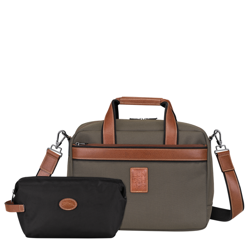 Boxford S Travel bag , Brown - Recycled canvas  - View 5 of  5