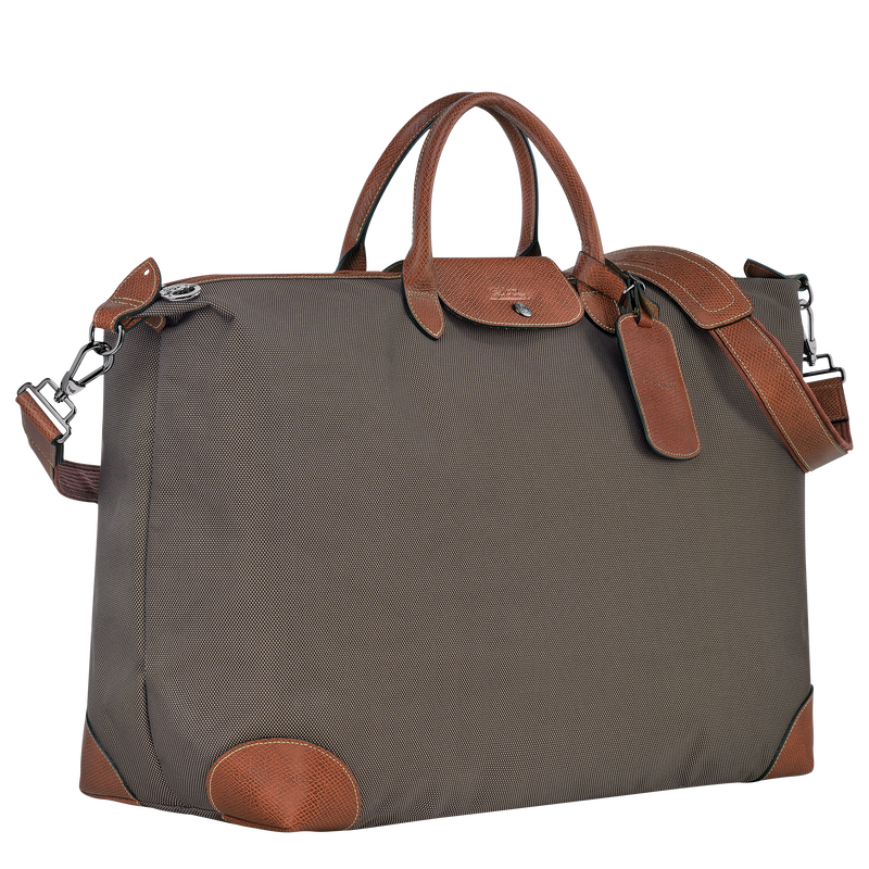 Reisetasche M Boxford , Recyceltes Canvas - Braun  - Ansicht 2 von 5