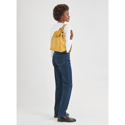 バックパック ル プリアージュ キュイール はちみつ p15 ロンシャン Jp