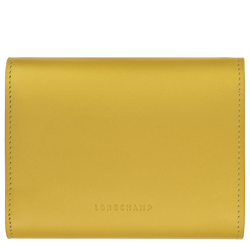 Le Roseau Compact wallet , Ginger - Leather