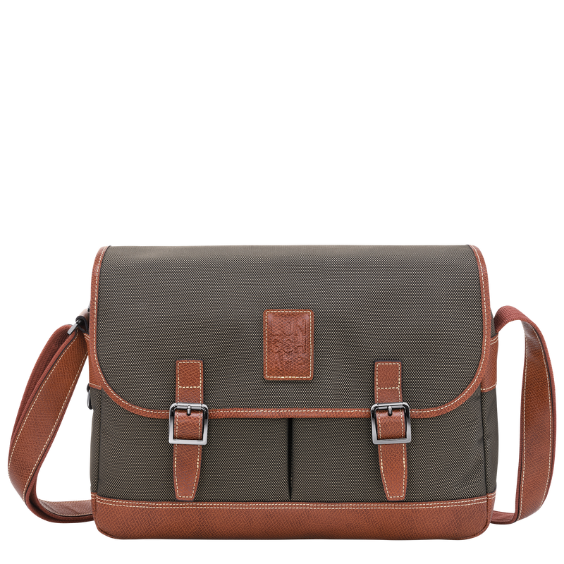 Boxford L Crossbody bag , Brown - Recycled canvas  - View 1 of  4