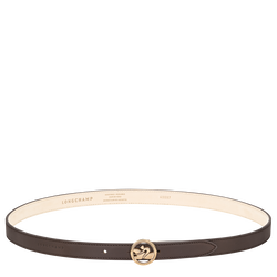 Ladies' belt , Mocha - Leather
