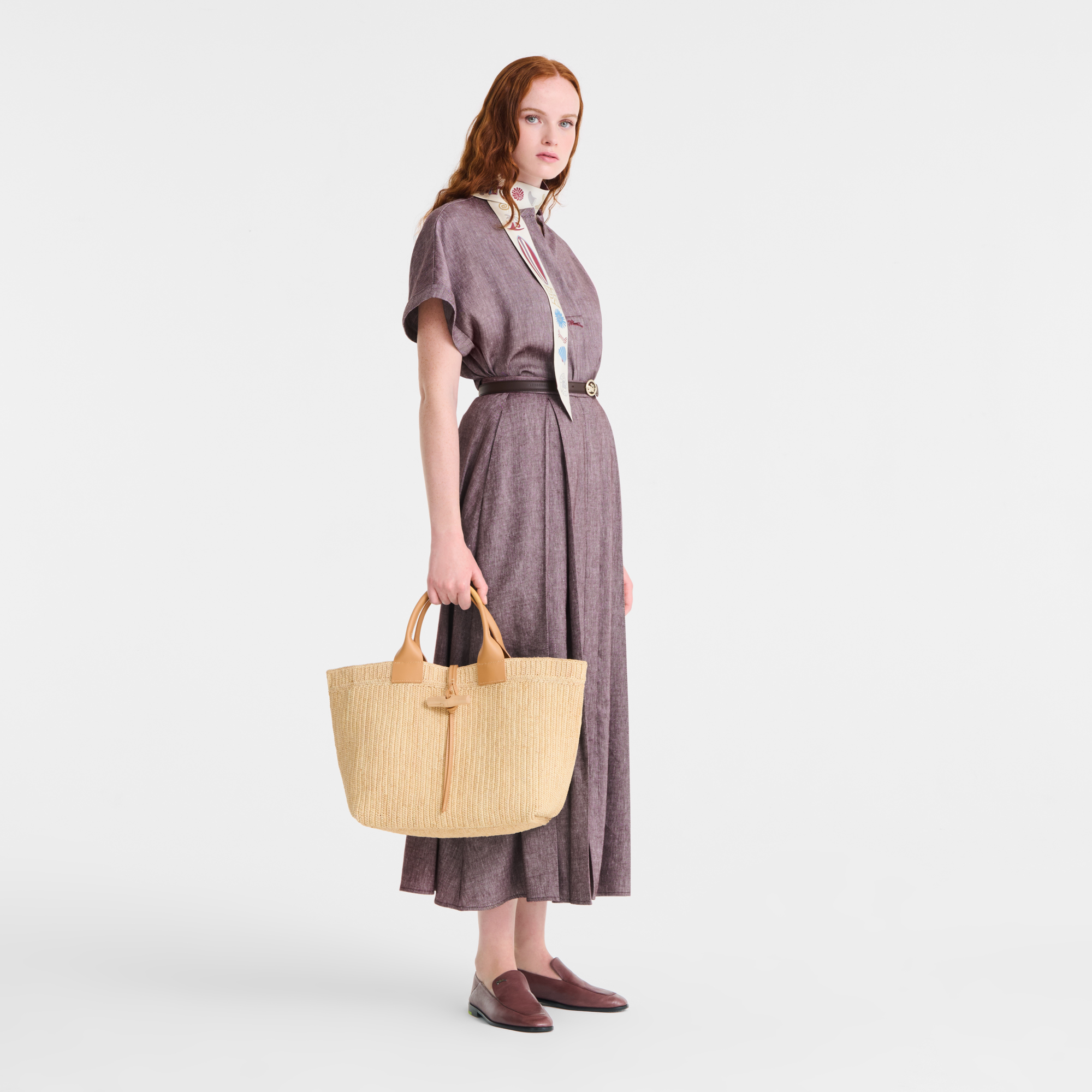 Le Roseau L Tote bag Vegetal - Canvas | Longchamp US Le Roseau L Tote bag Vegetal - Canvas | Longchamp US