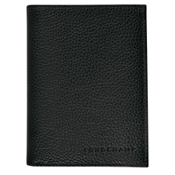 Le Foulonn&eacute; Wallet , Black - Leather