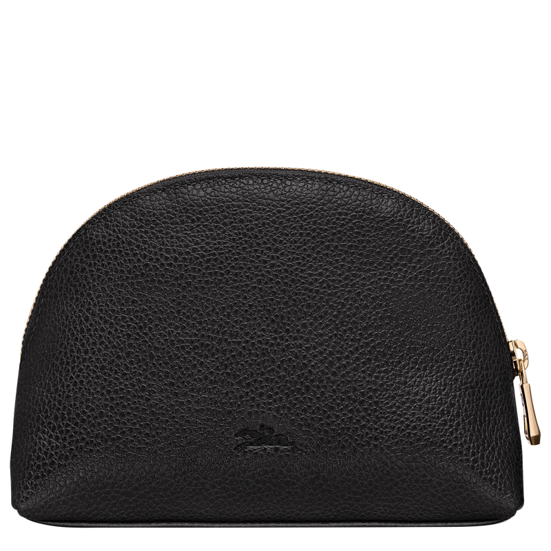 Le Foulonn&eacute; Pouch , Black - Leather  - View 2 of  2