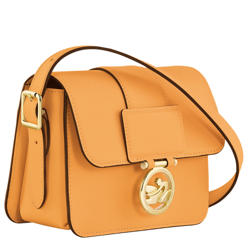 Box-Trot S Crossbody bag , Apricot - Leather - View 3 of  5