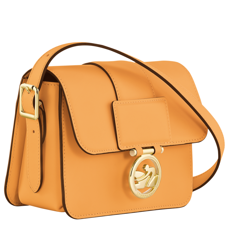 Box-Trot S Crossbody bag , Apricot - Leather  - View 3 of  5