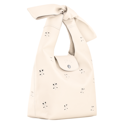 Le Pliage Xtra Schultertasche M, Ecru