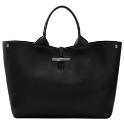 Le Roseau L Handbag , Black - Leather