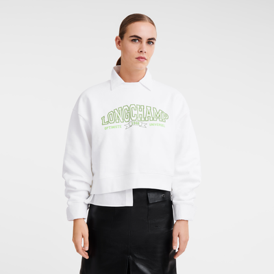Sweatshirt , White - Jersey