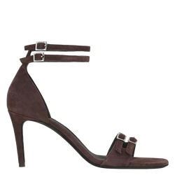 La Baronne Pumps , Burgundy - Leather
