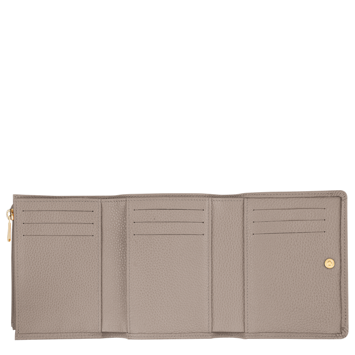 Le Foulonné Compact wallet, Turtledove
