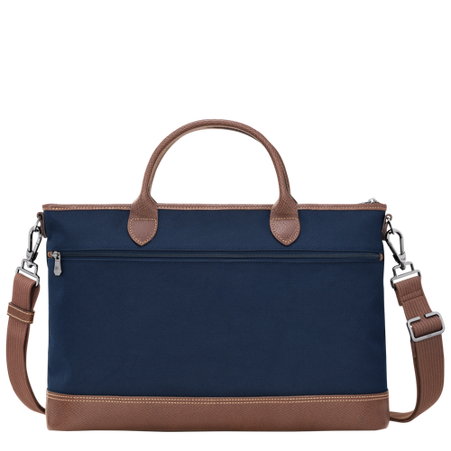 Boxford S Briefcase , Blue - Recycled canvas - View 4 of  5