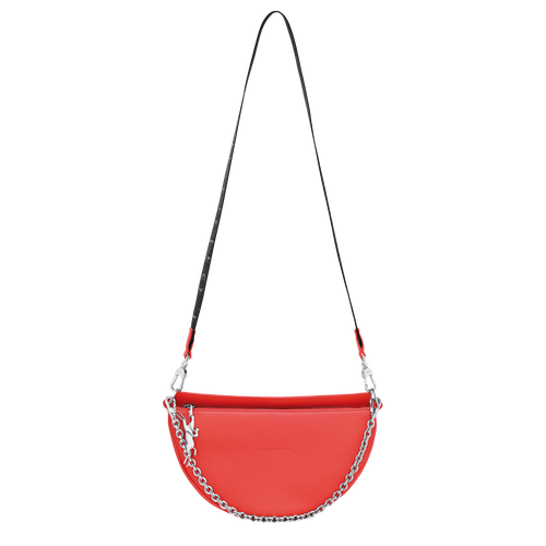 Smile S Crossbody bag , Strawberry - Leather - View 5 of  7
