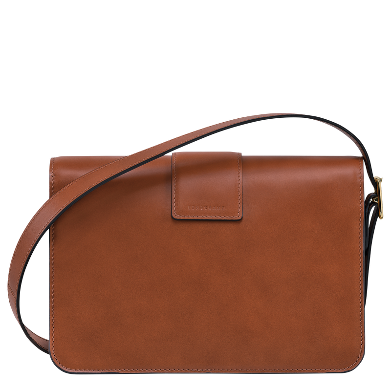 Box-Trot Crossbodytas M , Cognac - Leder  - Weergave 4 van  6