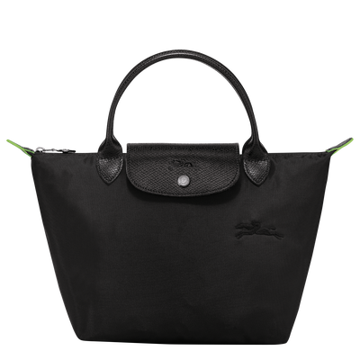 Le Pliage Green S Handbag , Black - Recycled canvas