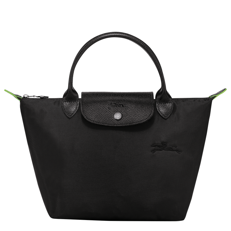 Sac à main S Le Pliage Green , Toile recyclée - Noir  - Vue 1 de 7