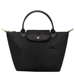 Le Pliage Green S Handbag , Black - Recycled canvas