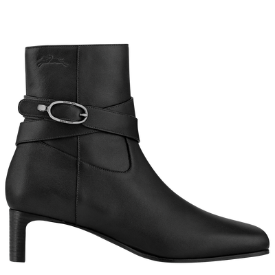 Stiefeletten mit Absatz La Cavali&egrave;re , Leder - Schwarz