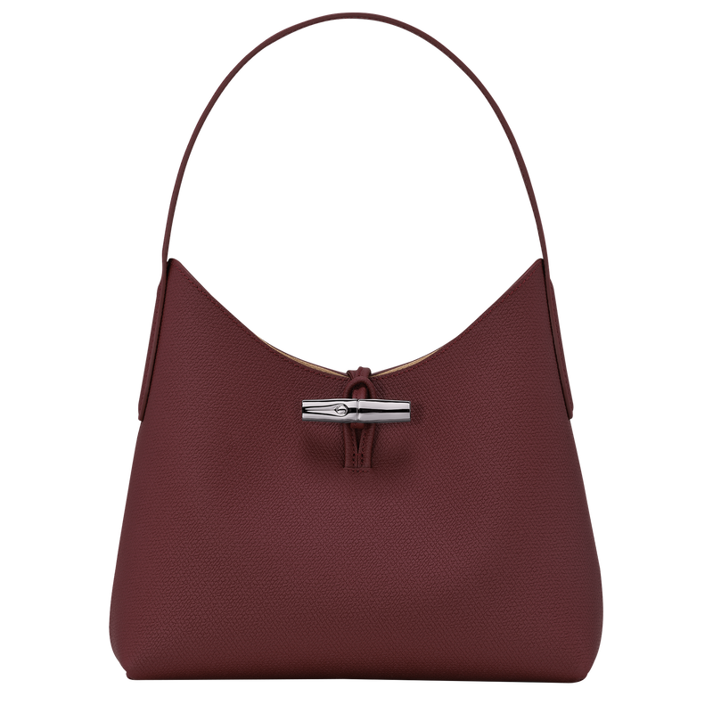 Roseau M Hobo bag , Plum - Leather  - View 1 of  6