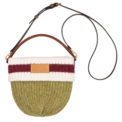 Le Pliage Collection S Crossbody bag , Pistachio/Burgundy - Canvas