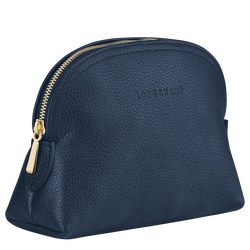 Le Foulonné Pouch , Navy - Leather