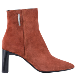 Roseau Heeled boots , Mahogany - Leather