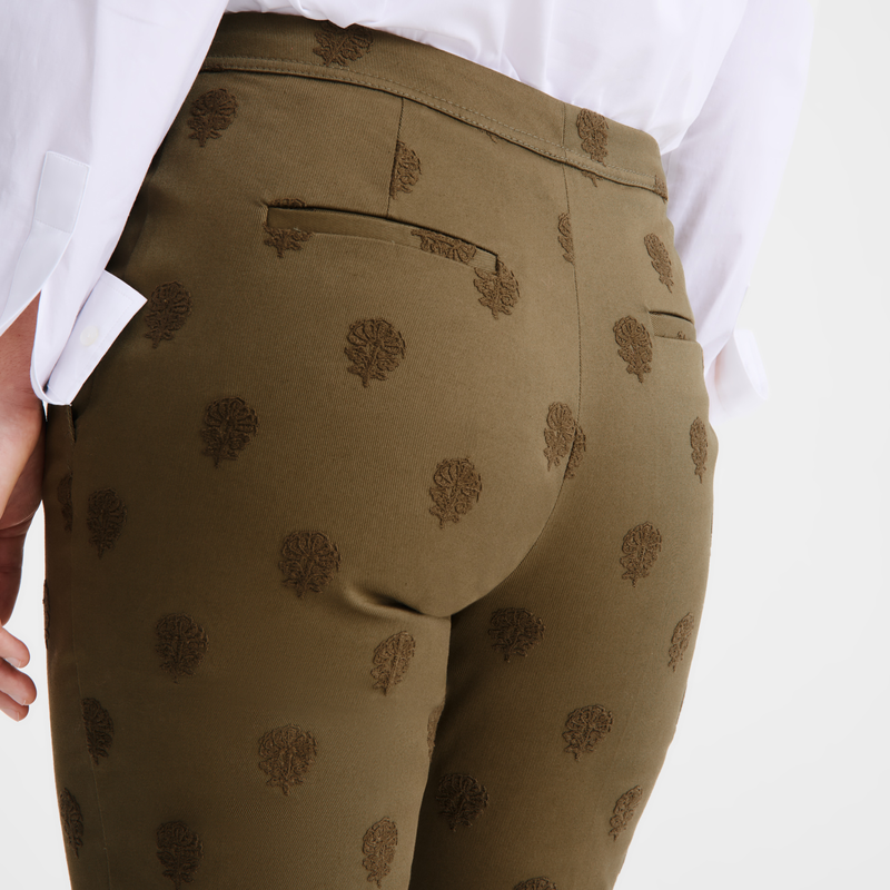 Trousers , Artichoke - Embroidered gabardine  - View 5 of 5
