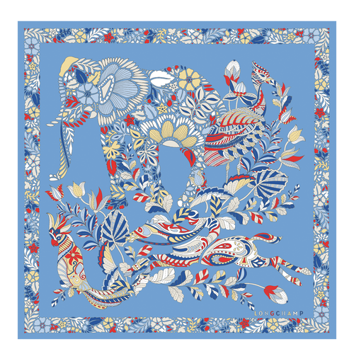 Spring/Summer Collection 2022 Silk scarf, Sky Blue