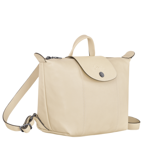 Le Pliage Cuir Backpack, Ivory