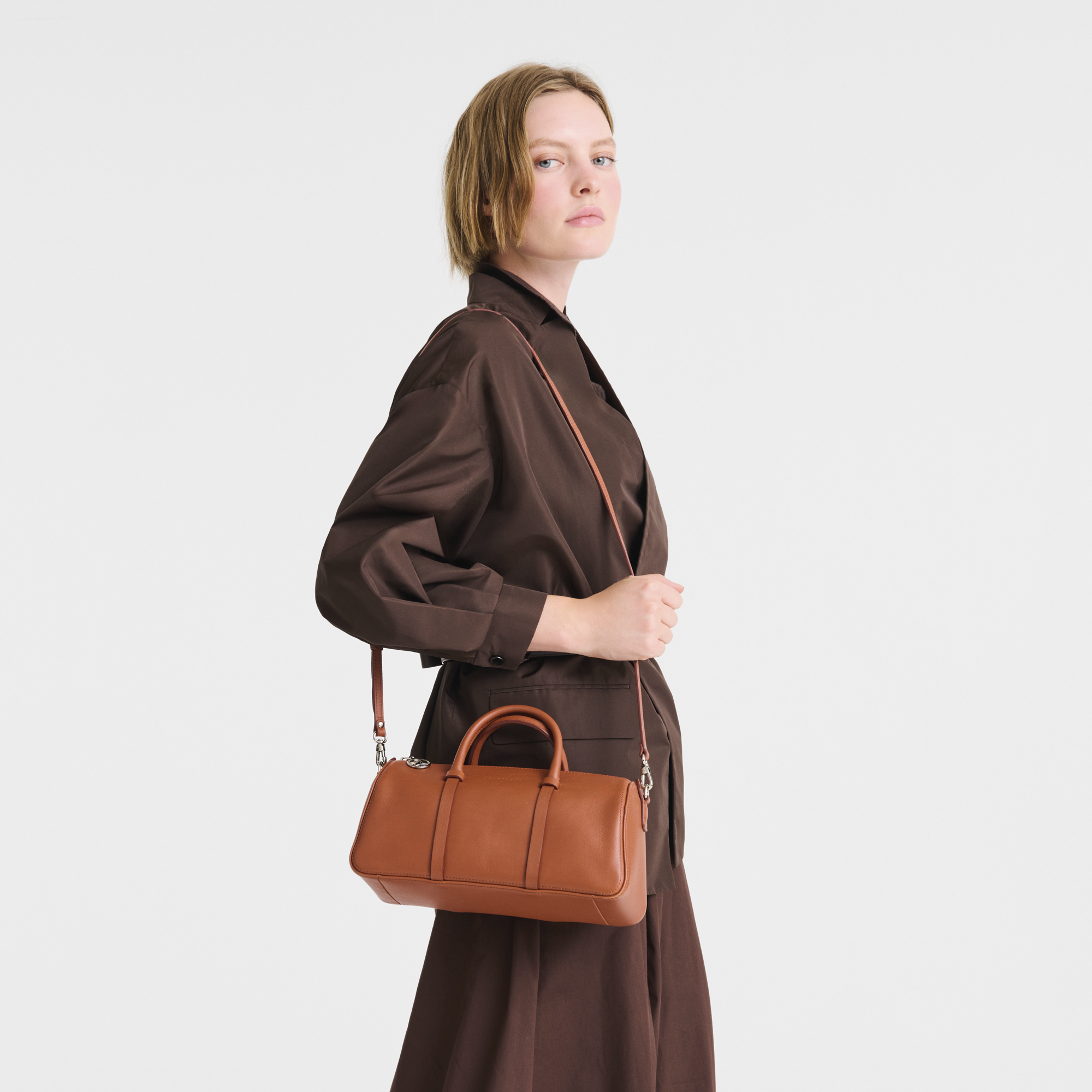 Daylong Handbag M, Cognac