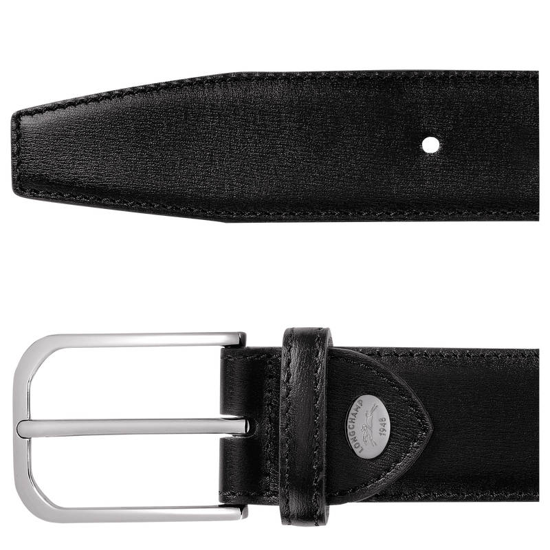 Ceinture Homme Longchamp Business , Cuir - Noir  - Vue 2 de 2