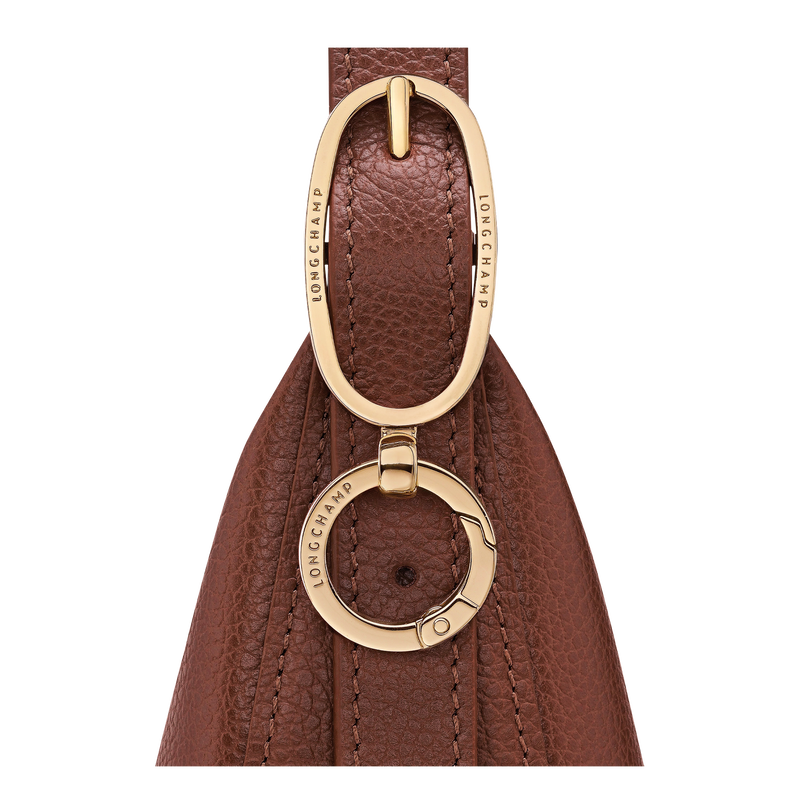 Borsa a tracolla S Le Foulonn&eacute; , Pelle - Caffe  - View 6 of  6