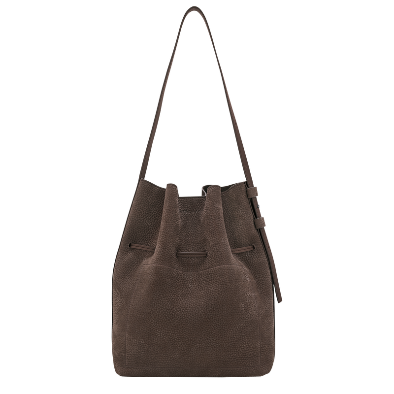 Le Roseau S Shoulder bag , Mocha - Leather  - View 3 of  4