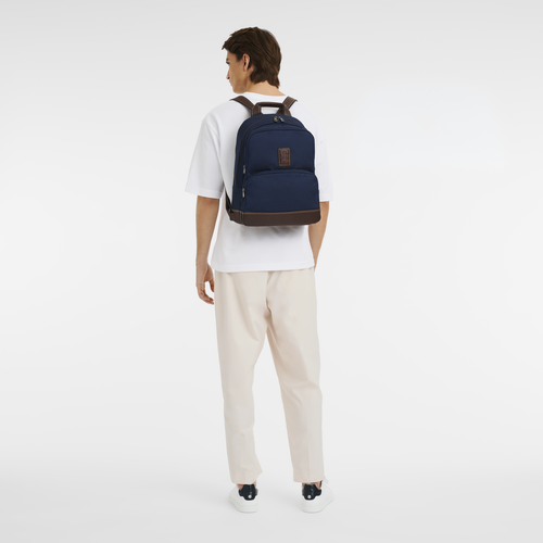 Boxford Backpack , Blue - Recycled canvas - View 2 of  5