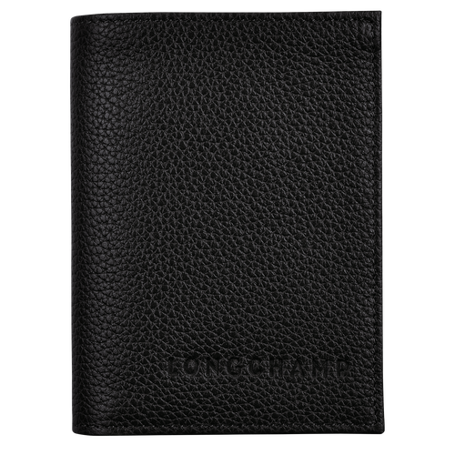 Porte carte shop grise cuir longchamp