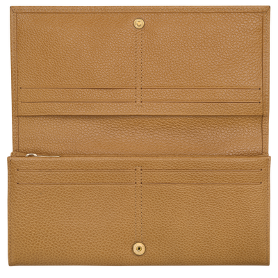 Le Foulonné Long continental wallet, Nutmeg